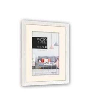 ZEP CORNICE EDISON WHITE CON PASSEPARTOUT 15X20 / 20X30 NP23W