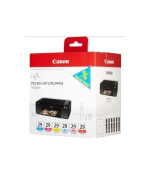 CANON PGI29 KIT X6 MBK-PBK-DGY-GY-LGY-CO  PER PRO1