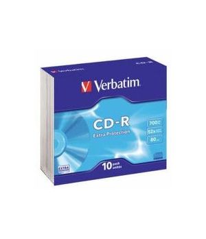 VERBATIM CD-R SLIM / 10PEZZI 52X 700MB 43415