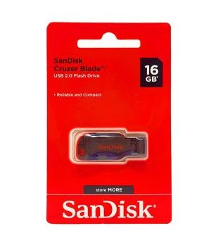 SANDISK CRUZER BLADE USB 2.0 16 GB (3102038)